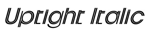 Uptight Italic Font Image