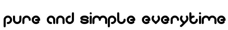 pure and simple everytime Font Image