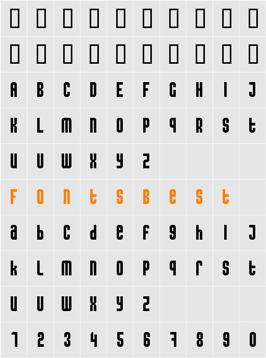 caseconected Character Map