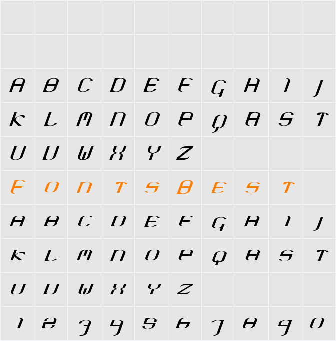 Krane Character Map