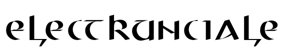 ElectrUnciale Font Image