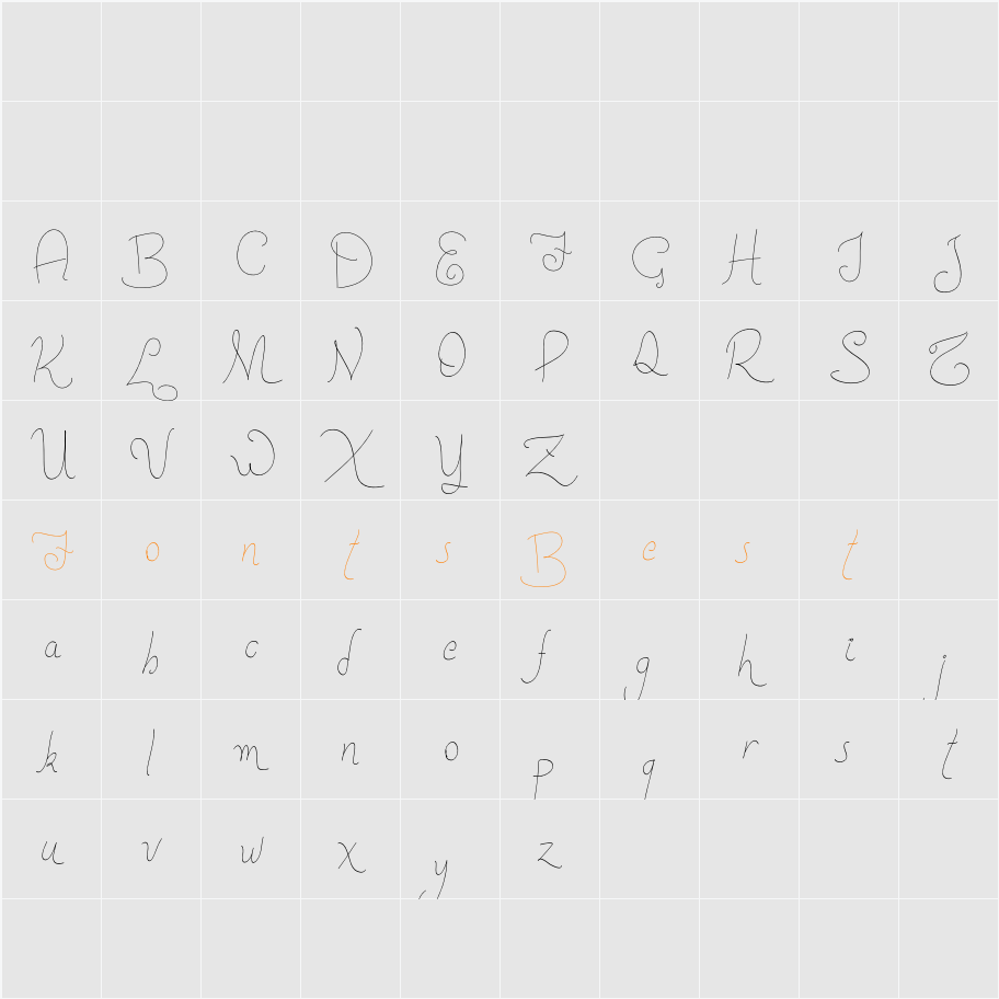 New Spirit Character Map