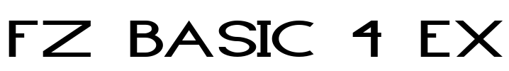 FZ BASIC 4 EX Font Image