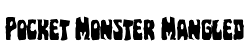 Pocket Monster Mangled Font Image