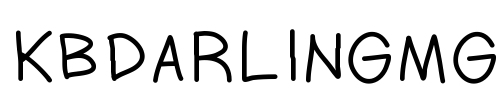 KBDARLINGMG Font Image
