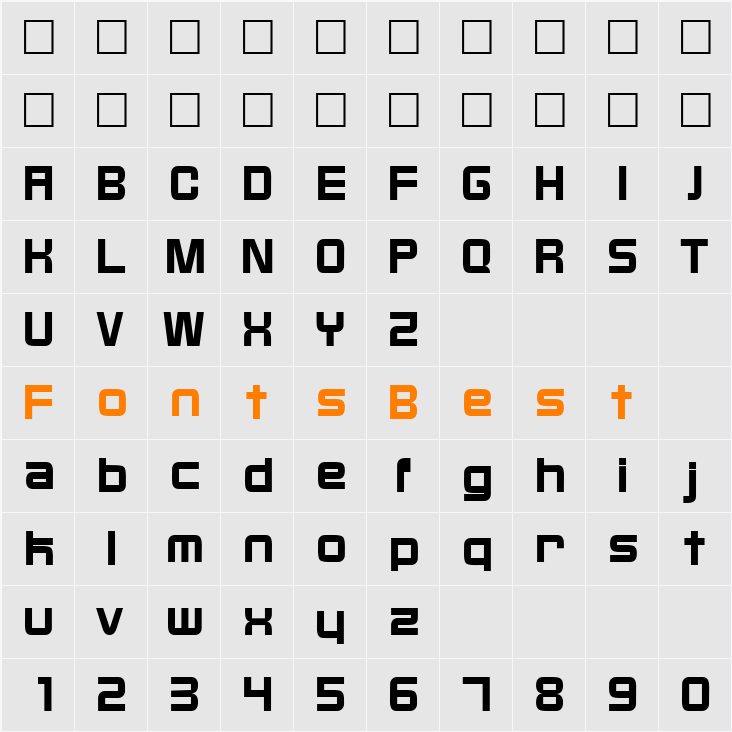 Bixby Character Map