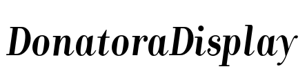 DonatoraDisplay Font Image
