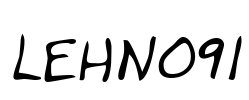LEHN091 Font Image