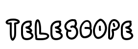 TELESCOPE Font Image