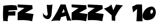 FZ JAZZY 10 Font Image
