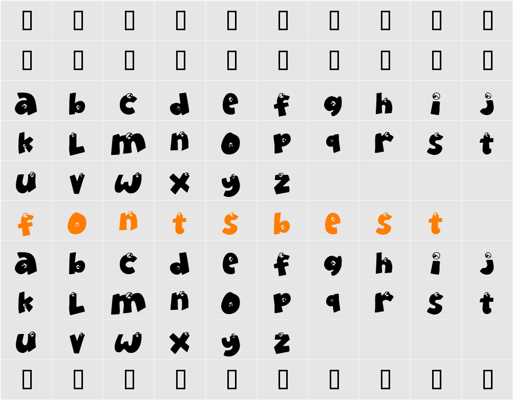 EyeOnlyHaveEyesForYou Character Map