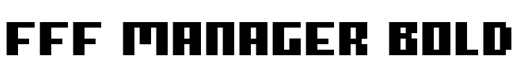 FFF Manager Bold Font Image