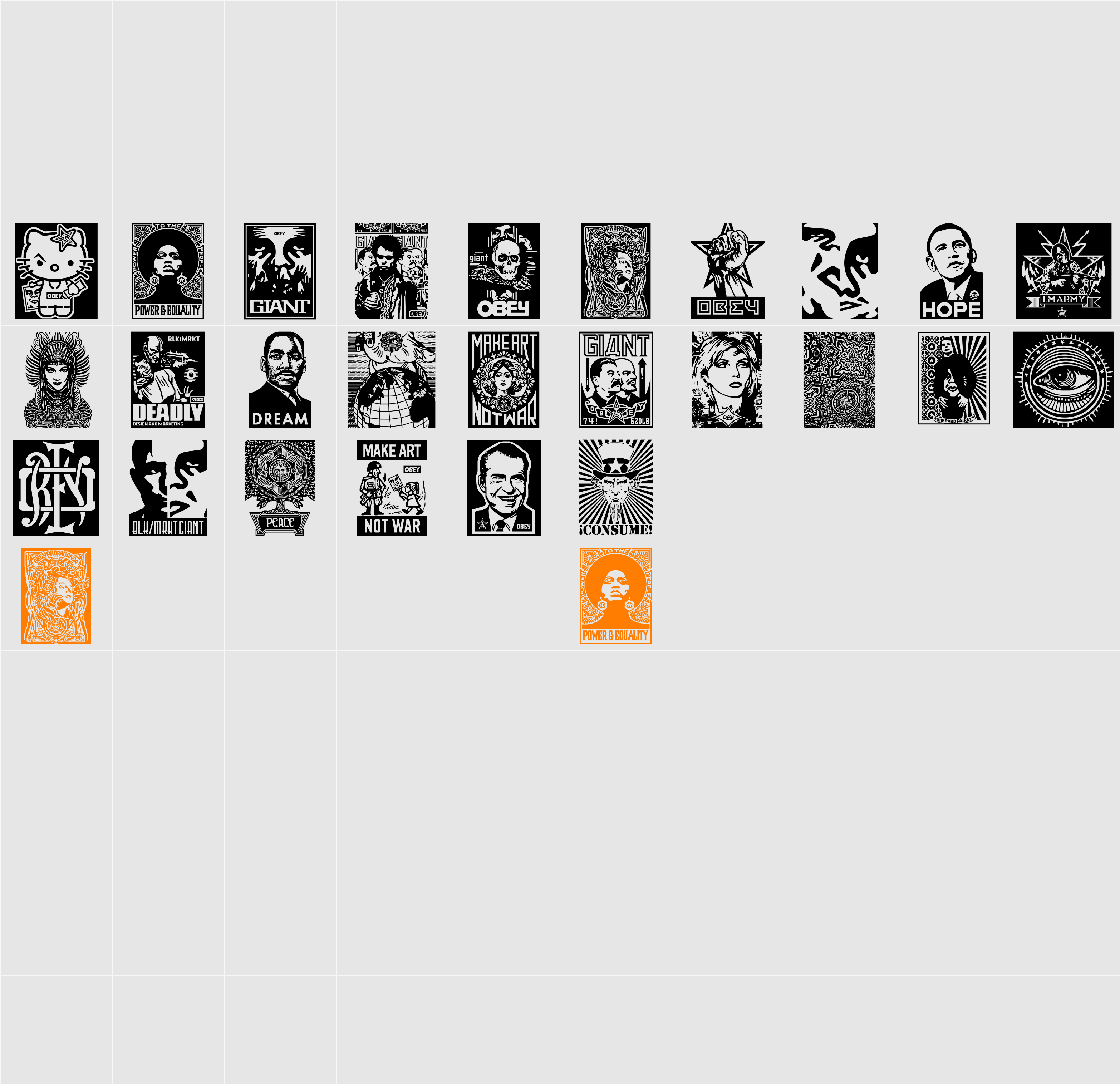 ObeyXL1 Character Map