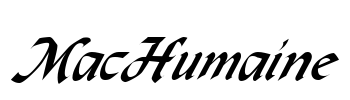 MacHumaine Font Image