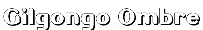Gilgongo Ombre Font Image