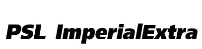 PSL ImperialExtra Font Image