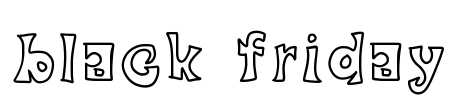 black friday Font Image