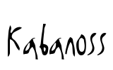 Kabanoss Font Image