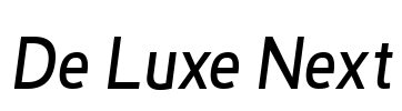 De Luxe Next Font Image