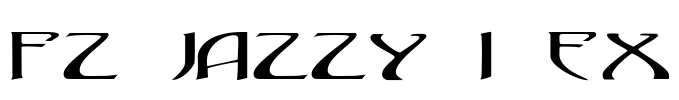 FZ JAZZY 1 EX Font Image