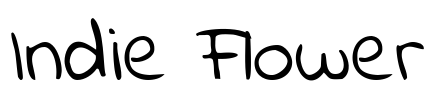 Indie Flower Font Image