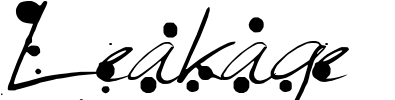 Leakage Font Image