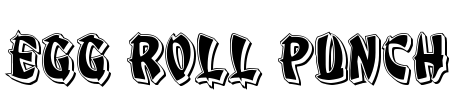 Egg Roll Punch Font Image