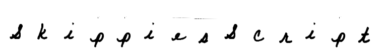SkippiesScript Font Image