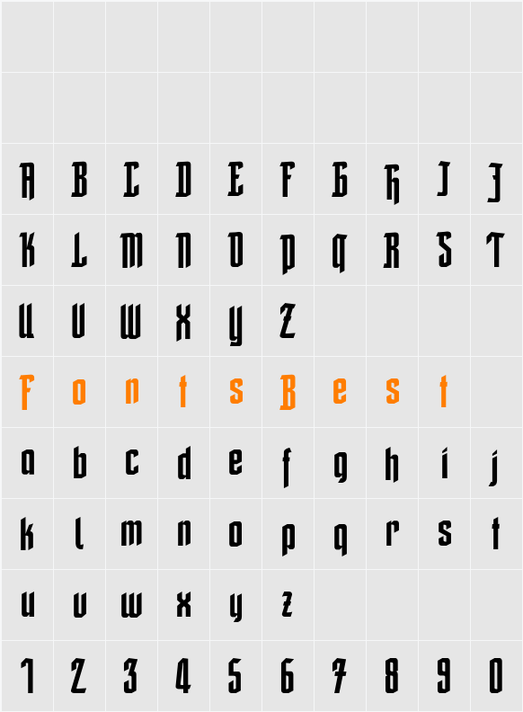 Friedrich Character Map