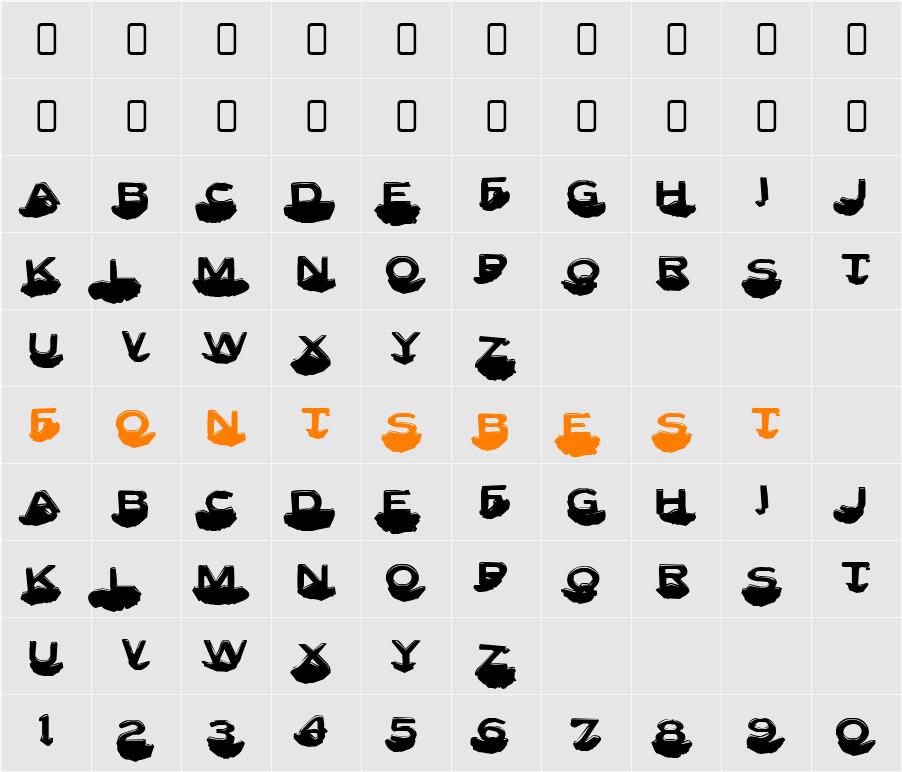 Letter Set C Character Map