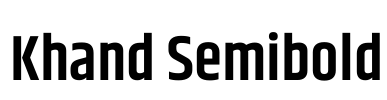 Khand Semibold Font Image