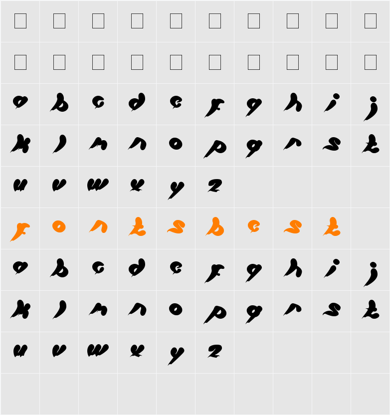 let it be Character Map