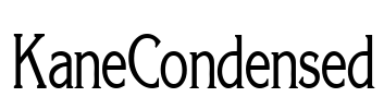 KaneCondensed Font Image