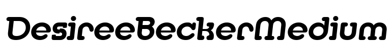 DesireeBeckerMedium Font Image