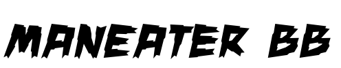 ManEater BB Font Image