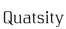 Quatsity Font Image