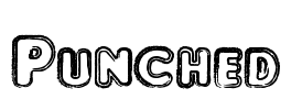 Punched Font Image