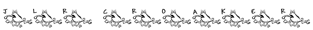 JLR Croaker Font Image