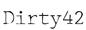 Dirty42 Font Image