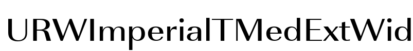 URWImperialTMedExtWid Font Image