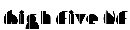 High Five NF Font Image