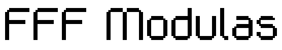 FFF Modulas Font Image