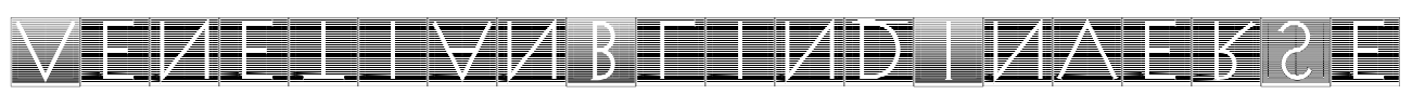 VenetianBlindInverse Font Image