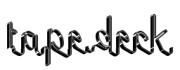 tape deck Font Image