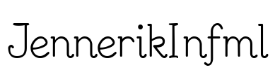 JennerikInfml Font Image