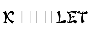 Kanban LET Font Image