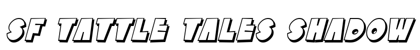 SF Tattle Tales Shadow Font Image