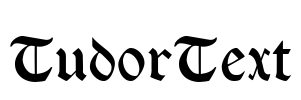 TudorText Font Image