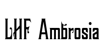 LHF Ambrosia Font Image
