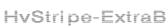 HvStripe-ExtraB Font Image